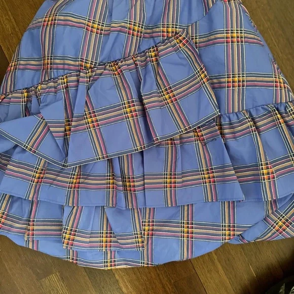Anthropologie ruffle plaid skirt - Picture 3 of 4
